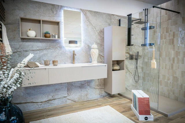 Salle de bain marbre